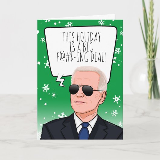 Funny Biden Kerstmis: Deze feestdag is een grote d Kaart (Voorkant)