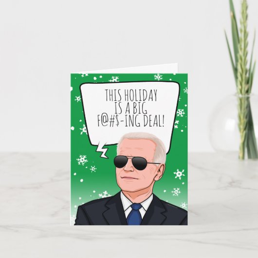 Funny Biden Kerstmis: Deze feestdag is een grote d Kaart (Voorkant)