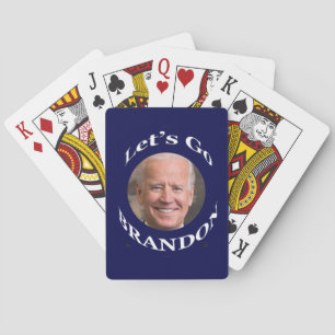 Funny Biden Let's Go Brandon Pokerkaarten
