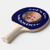 Funny Biden Let's Go Brandon Tafeltennisbatje (Voorkant Gekanteld)