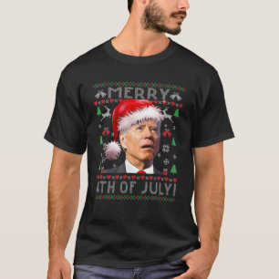 Funny Biden was verward met Merry Happy 4 juli T-shirt