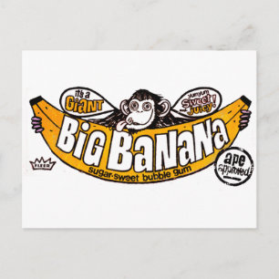 Funny big banaangom briefkaart