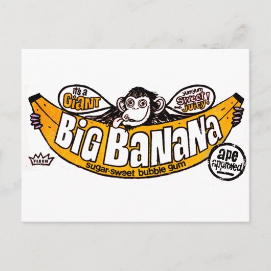 Funny big banaangom briefkaart (Voorkant)