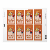 Funny Big Beer Guy Homebrew Beer Label (Full Sheet)