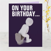 FUNNY big BIRTHDAY CARDS GOED BOWEL MOVEMENTS Kaart (Gele Bloem)