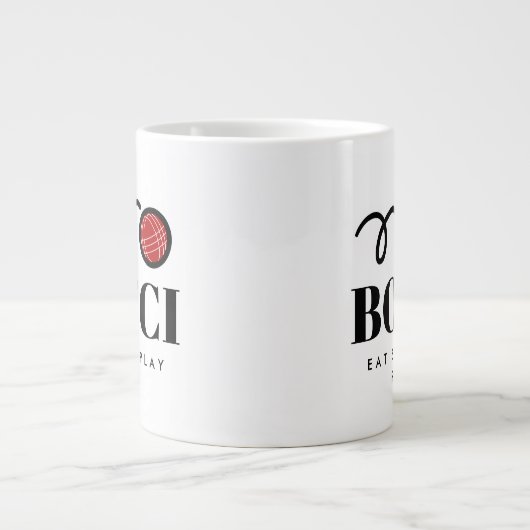 Funny big bocci ball mok voor bocce player (Voorkant)