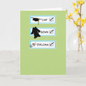 Funny Big Brain Happy Afstuderen Kaart (Gele Bloem)