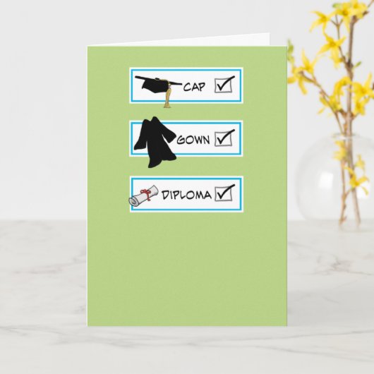 Funny Big Brain Happy Afstuderen Kaart (Gele Bloem)