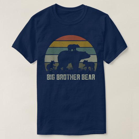 Funny Big Brother Beer Shirten, Drie Kind Cubs Bro T-shirt (Design voorkant)