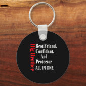 Funny Big Brother Definition Birthday Men Teens Yo Sleutelhanger (Voorkant)