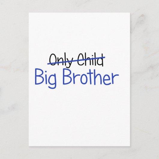 Funny Big Brother Design Briefkaart (Voorkant)