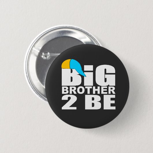 funny big brother to be ronde button 5,7 cm (Voorkant /achterkant)