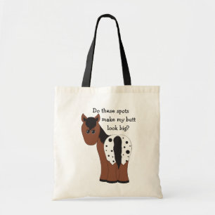 Funny Big Butt Appy Humoureuze Appaloosa Horse Tote Bag