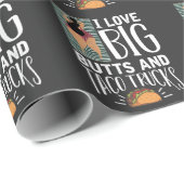 Funny Big Butt en Taco Lover Cadeaupapier (Rol Hoek)