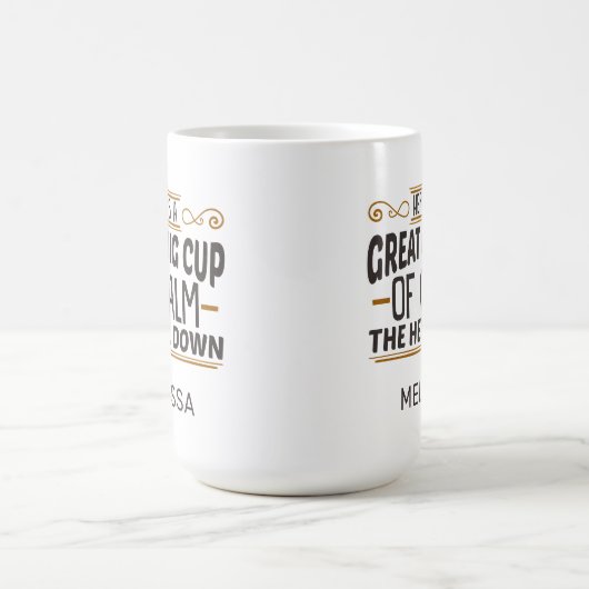 Funny Big Cup De Mok van de hel-down-koffie (Center)