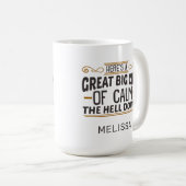 Funny Big Cup De Mok van de hel-down-koffie (Voorkant rechts)