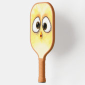 Funny Big Eyed Chicken Pickleball Paddle Cartoon (Links)