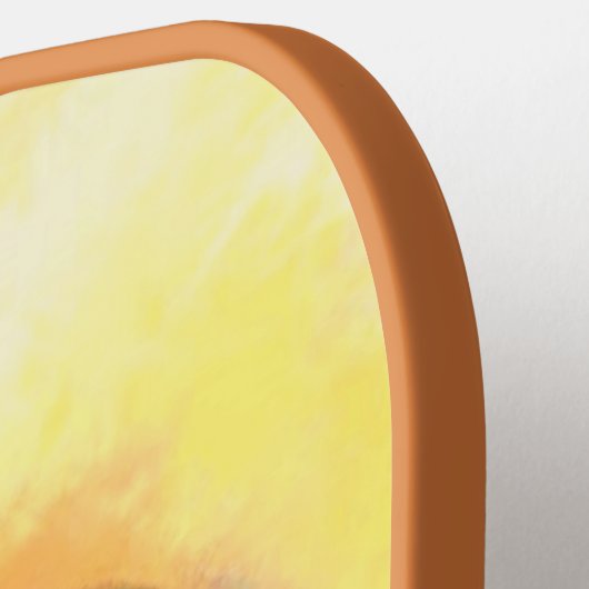 Funny Big Eyed Chicken Pickleball Paddle Cartoon (Links Detail)