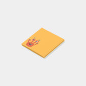 Funny Big Eyed Smilling Cute Monster Post-it® Notes (Schuin)