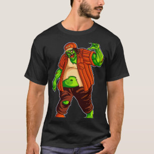 Funny Big Fat Zombie Walker met pet tekenen Best T-shirt