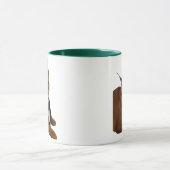 Funny Big Floppa Birthday Cat Meme Double Sided  Mok (Midden)