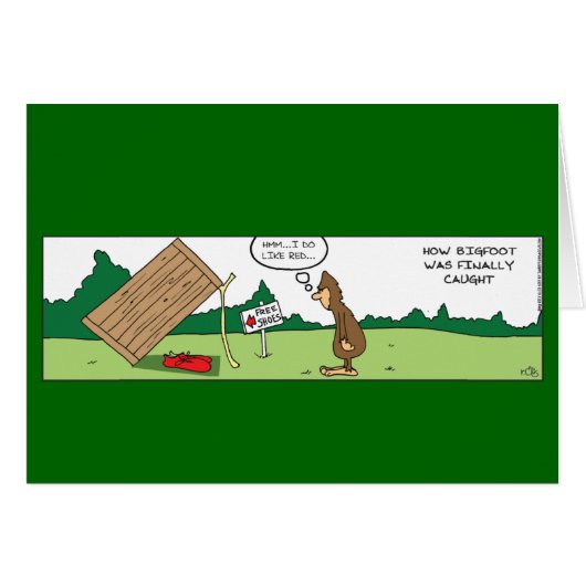 Funny Big Foot Caught (Voorkant Horizontaal)