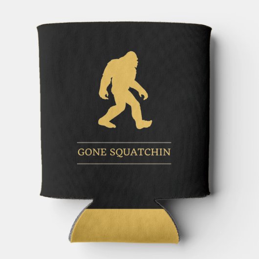 Funny Big Foot Gone Squatchin Sasquatch Blikjeskoeler (Achterkant)