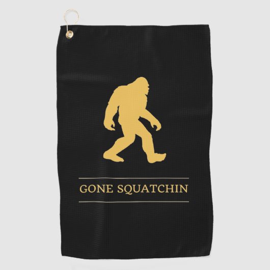 Funny Big Foot Gone Squatchin Sasquatch Golfhanddoek (Voorkant)