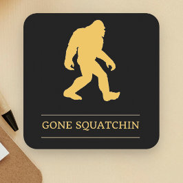 Funny Big Foot Gone Squatchin Sasquatch Kartonnen Onderzetters