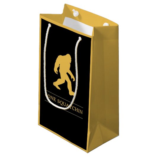 Funny Big Foot Gone Squatchin Sasquatch Klein Cadeauzakje (Voorkant Gekanteld)