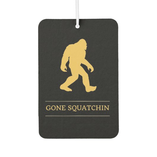 Funny Big Foot Gone Squatchin Sasquatch Luchtverfrisser (Voorkant)