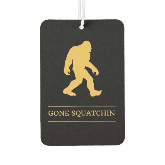 Funny Big Foot Gone Squatchin Sasquatch Luchtverfrisser (Achterkant)