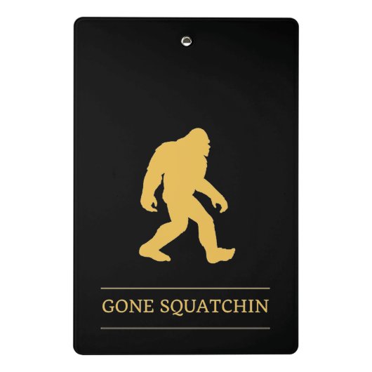 Funny Big Foot Gone Squatchin Sasquatch Mini Klembord (Achterkant)