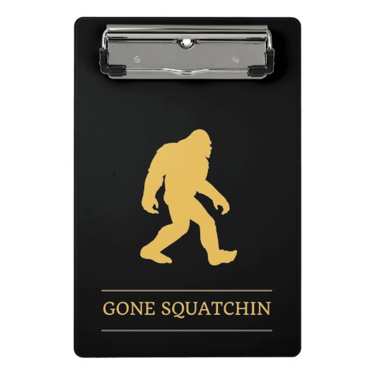 Funny Big Foot Gone Squatchin Sasquatch Mini Klembord (Voorkant)