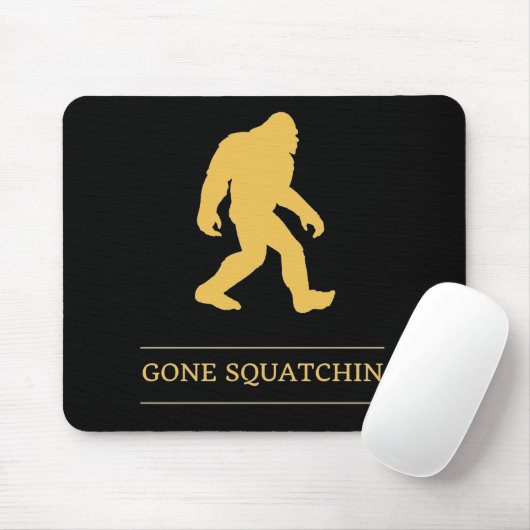 Funny Big Foot Gone Squatchin Sasquatch Muismat (Met muis)