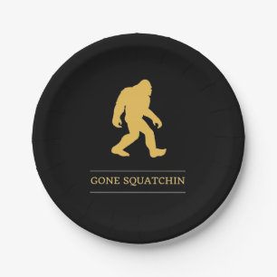 Funny Big Foot Gone Squatchin Sasquatch Papieren Bordje