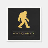 Funny Big Foot Gone Squatchin Sasquatch Servet (Voorkant)