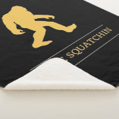 Funny Big Foot Gone Squatchin Sasquatch Sherpa Deken (3/4)