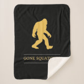 Funny Big Foot Gone Squatchin Sasquatch Sherpa Deken (Voorkant)