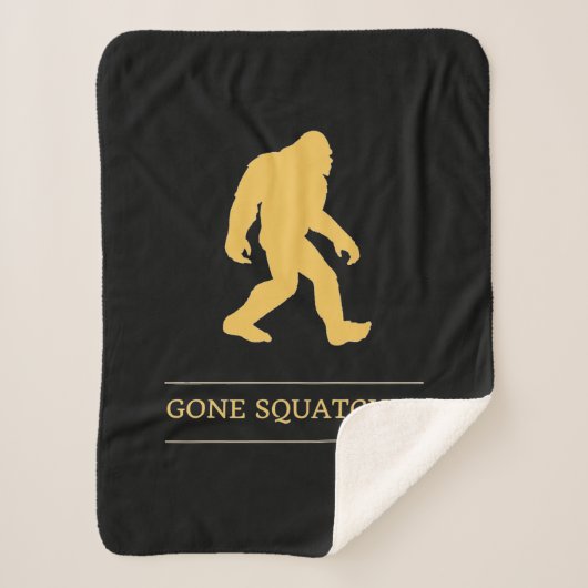 Funny Big Foot Gone Squatchin Sasquatch Sherpa Deken (Voorkant)