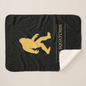 Funny Big Foot Gone Squatchin Sasquatch Sherpa Deken (Voorkant (horizontaal))