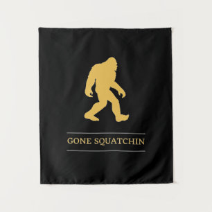 Funny Big Foot Gone Squatchin Sasquatch Wandkleed