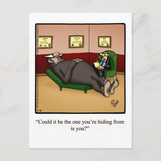 Funny Big Foot Humor Briefkaart (Voorkant)