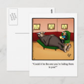 Funny Big Foot Humor Briefkaart (Voorkant / Achterkant)