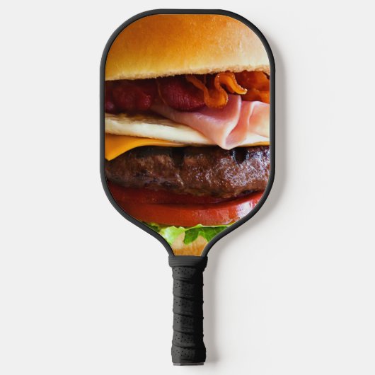 Funny big hamburger pickleball paddle (Voorkant)