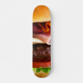 Funny big hamburger skateboard (Voorkant)