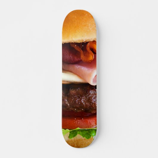 Funny big hamburger skateboard (Voorkant)