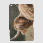 Funny big hiry Scottish Highland Golfhanddoek (Voorkant)