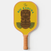 Funny Big Kahuna Tiki Mask Vaderdag Pickleball Paddle (Voorkant)