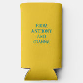 Funny Big Kahuna Tiki Mask Vaderdag Seltzer Blikjeskoeler (Achterkant)